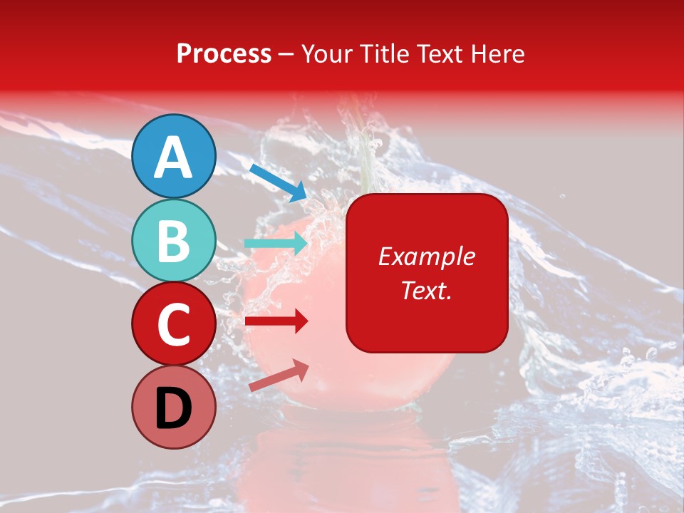 Eating Washing Tomato PowerPoint Template