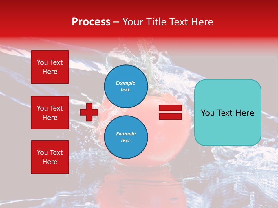Eating Washing Tomato PowerPoint Template