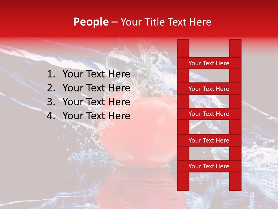 Eating Washing Tomato PowerPoint Template