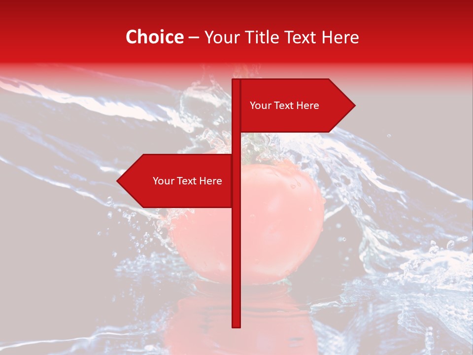 Eating Washing Tomato PowerPoint Template