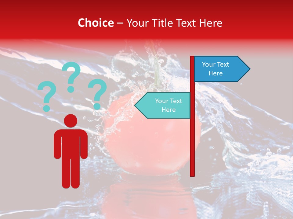 Eating Washing Tomato PowerPoint Template