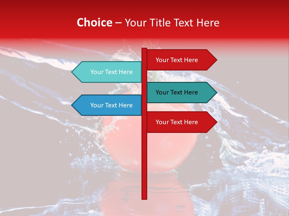 Eating Washing Tomato PowerPoint Template