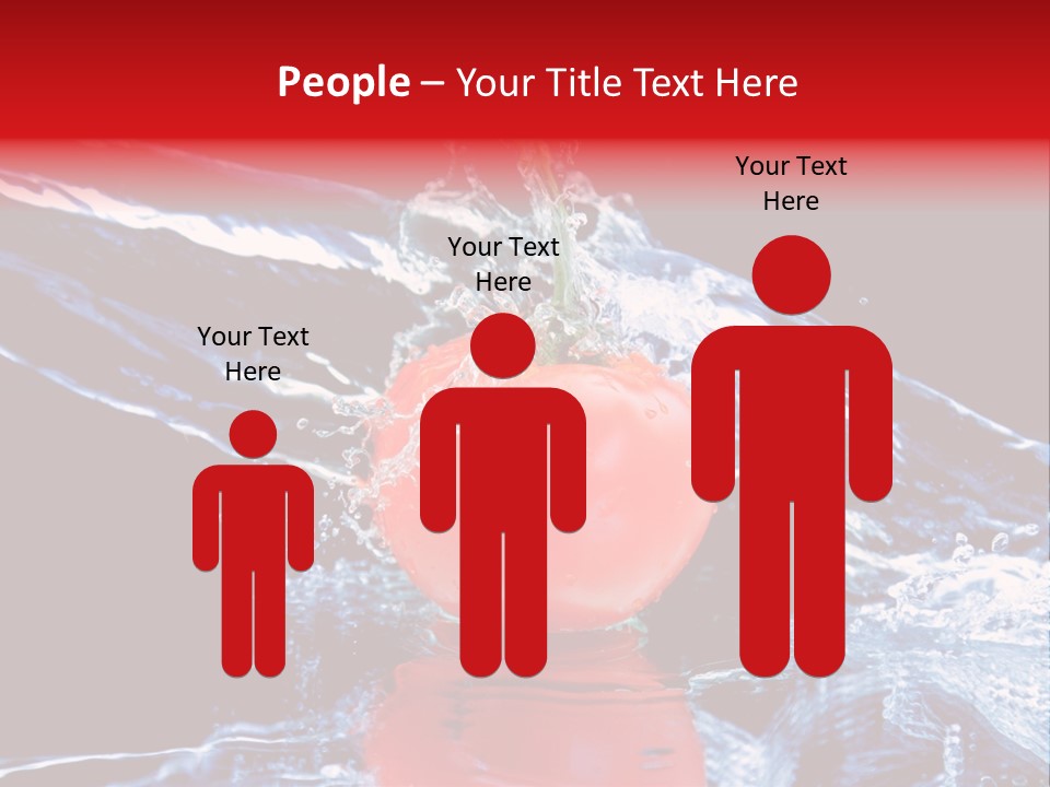 Eating Washing Tomato PowerPoint Template