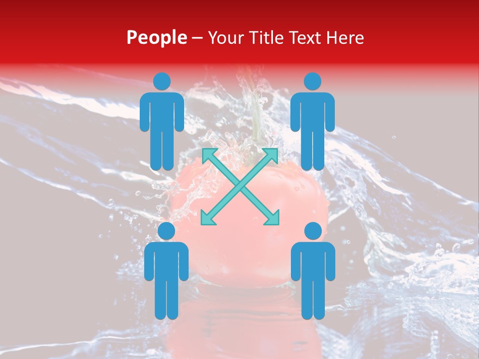 Eating Washing Tomato PowerPoint Template