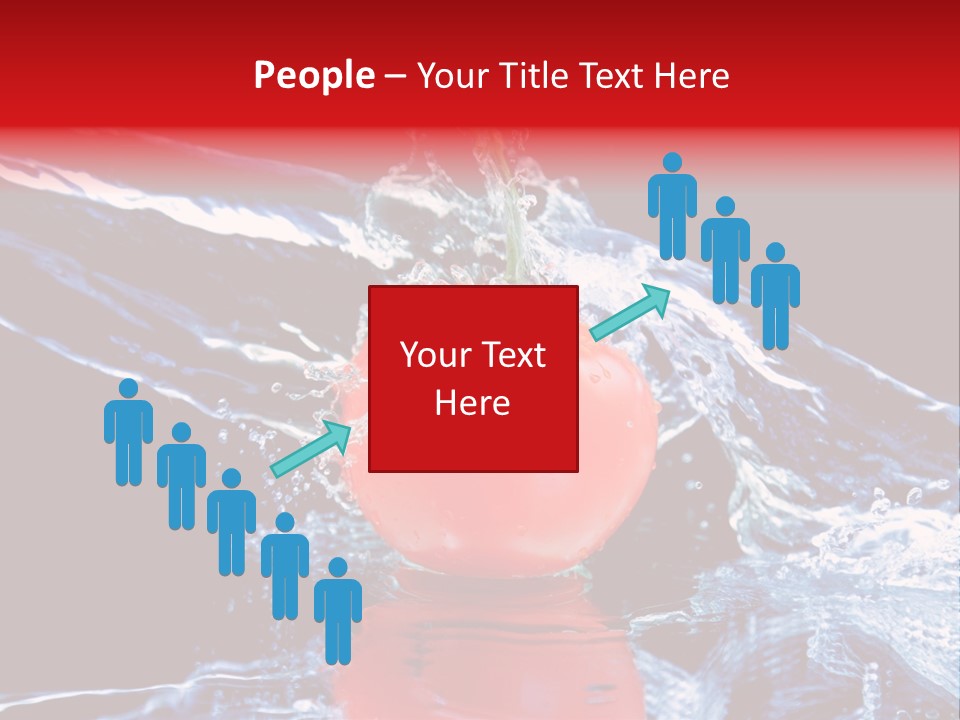 Eating Washing Tomato PowerPoint Template