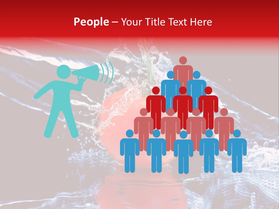 Eating Washing Tomato PowerPoint Template