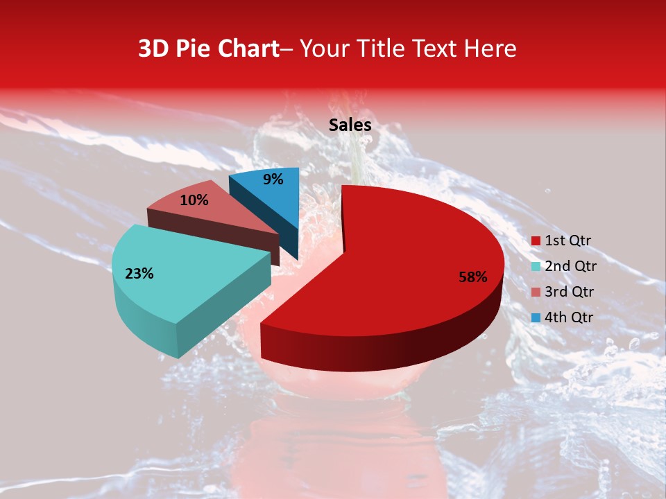 Eating Washing Tomato PowerPoint Template