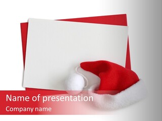 Space Message Christmas PowerPoint Template