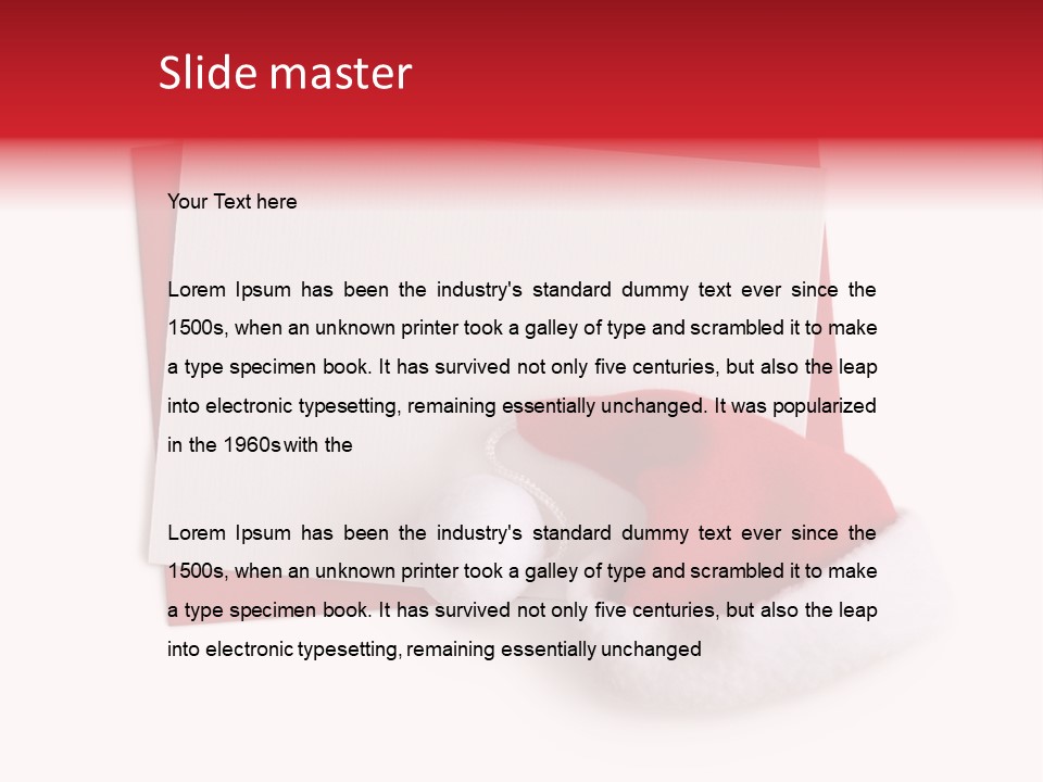 Space Message Christmas PowerPoint Template