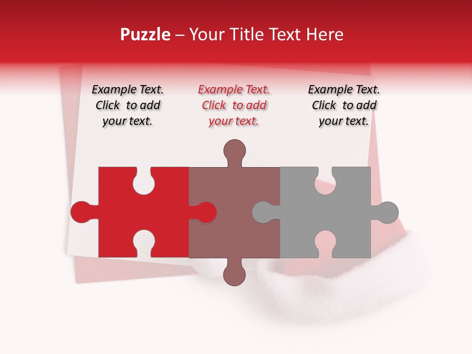 Space Message Christmas PowerPoint Template