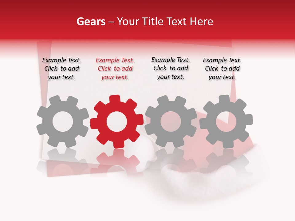 Space Message Christmas PowerPoint Template