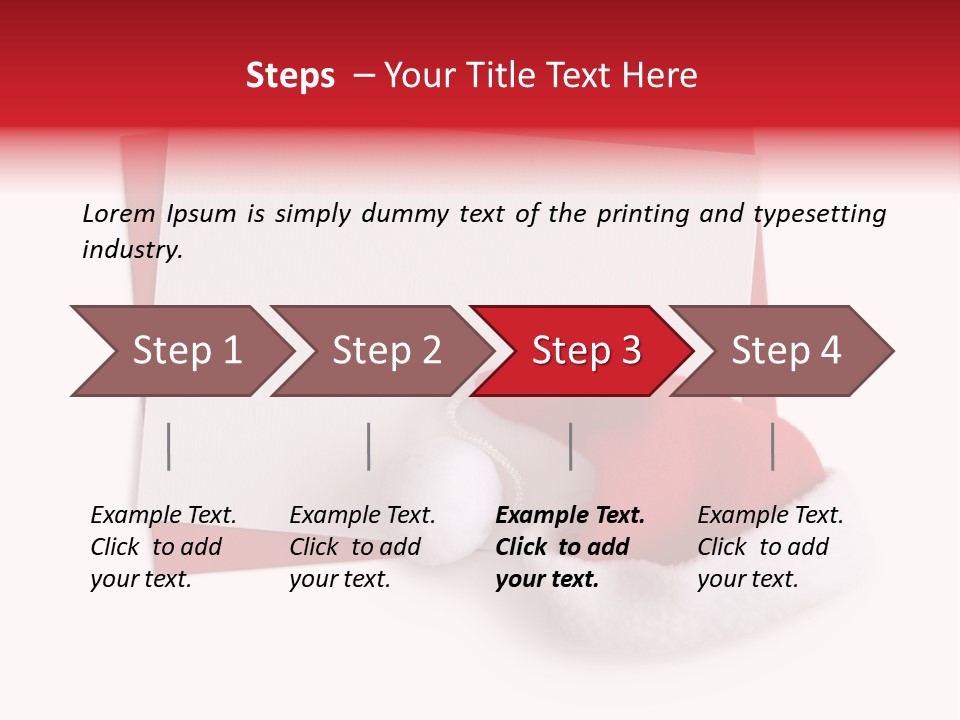 Space Message Christmas PowerPoint Template