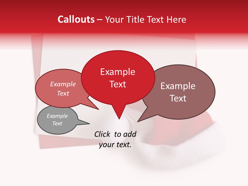 Space Message Christmas PowerPoint Template