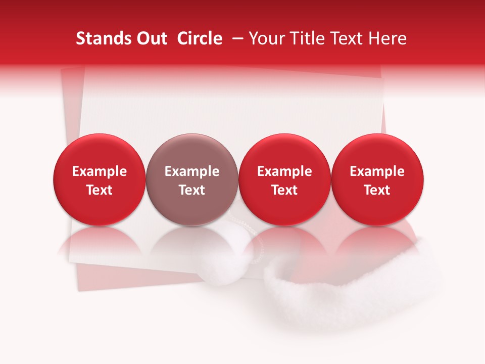 Space Message Christmas PowerPoint Template