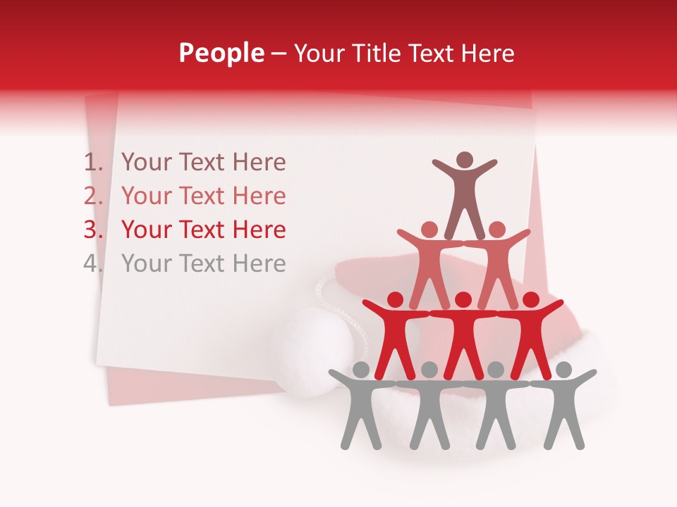 Space Message Christmas PowerPoint Template