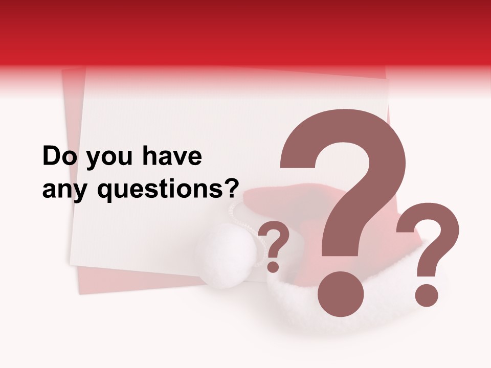 Space Message Christmas PowerPoint Template