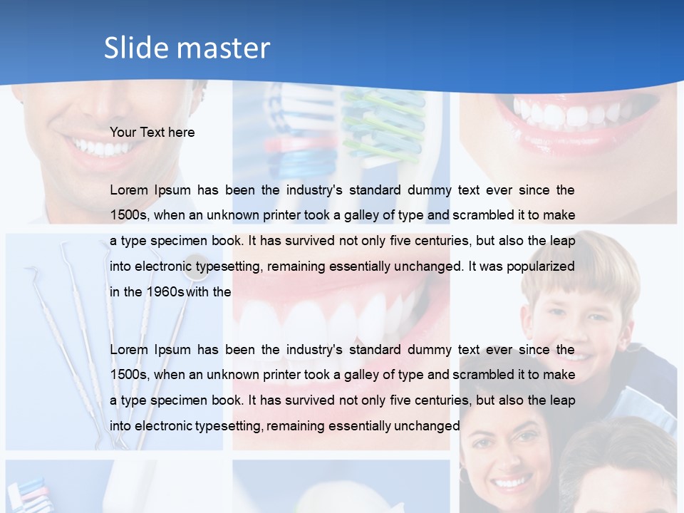 Lips Whitening Man PowerPoint Template