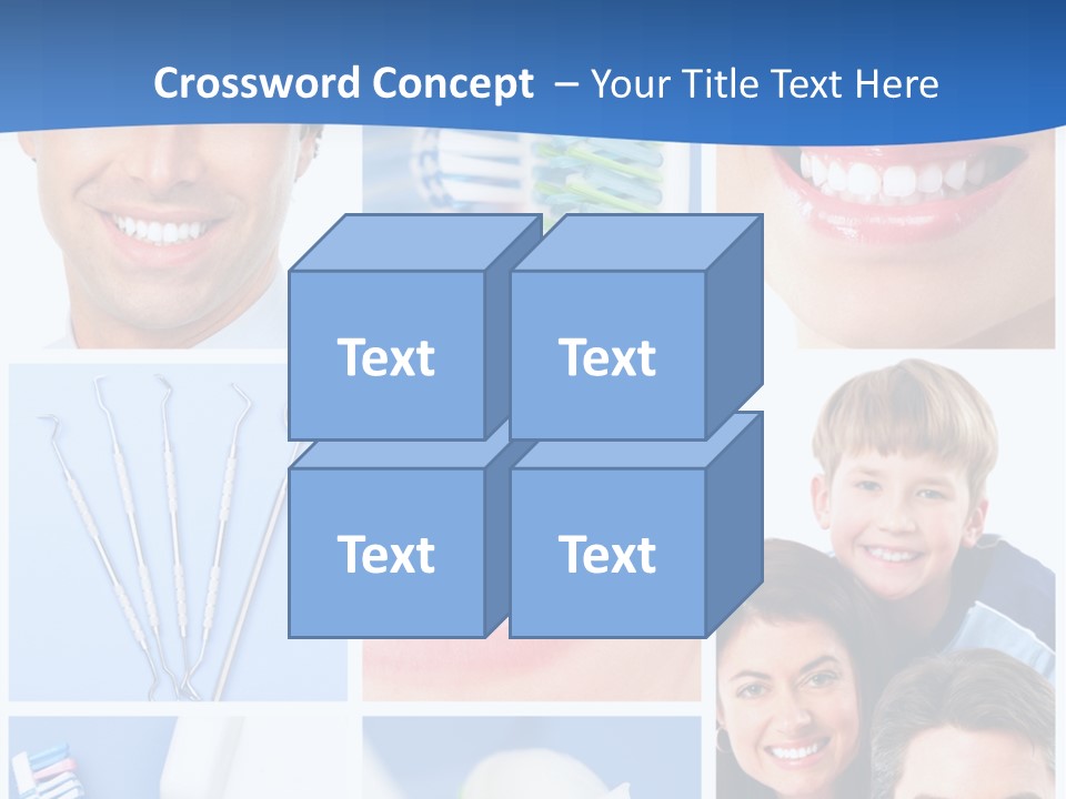 Lips Whitening Man PowerPoint Template