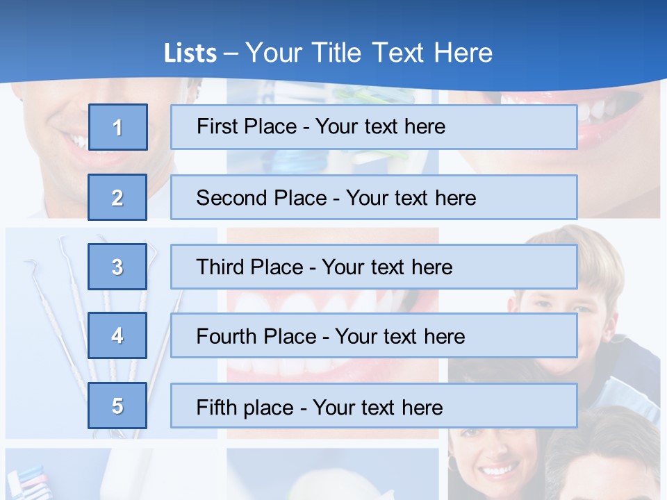 Lips Whitening Man PowerPoint Template