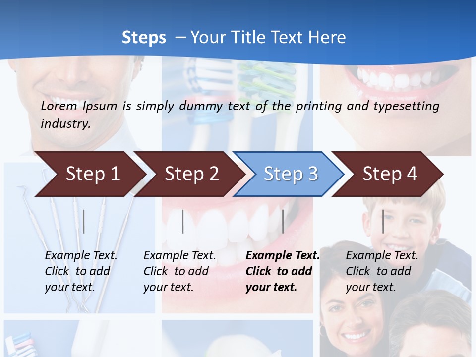 Lips Whitening Man PowerPoint Template