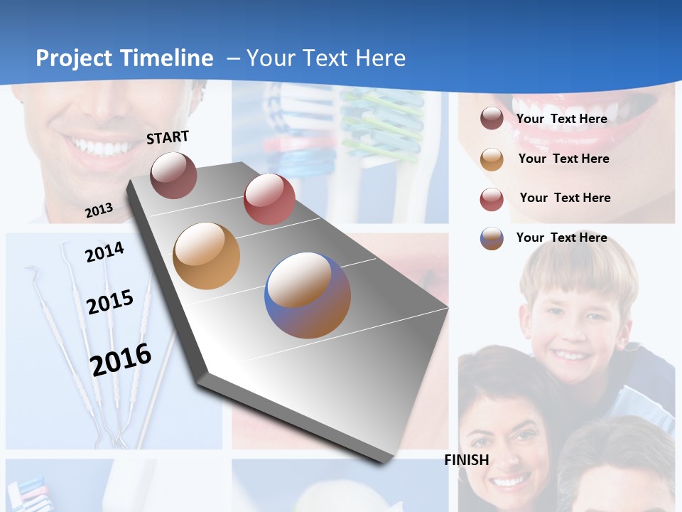 Lips Whitening Man PowerPoint Template