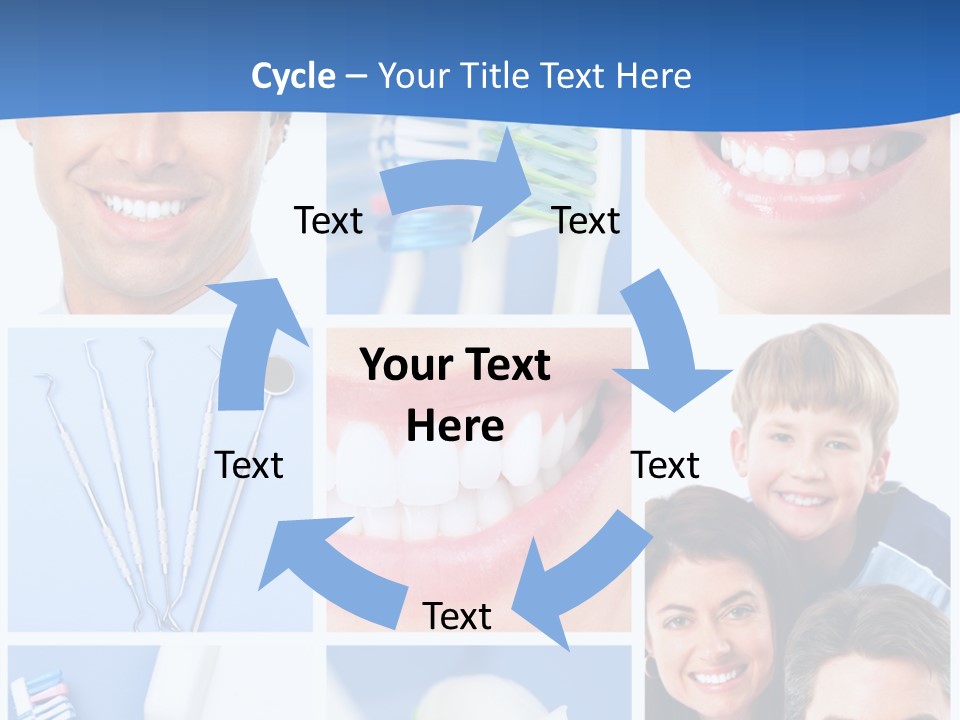 Lips Whitening Man PowerPoint Template