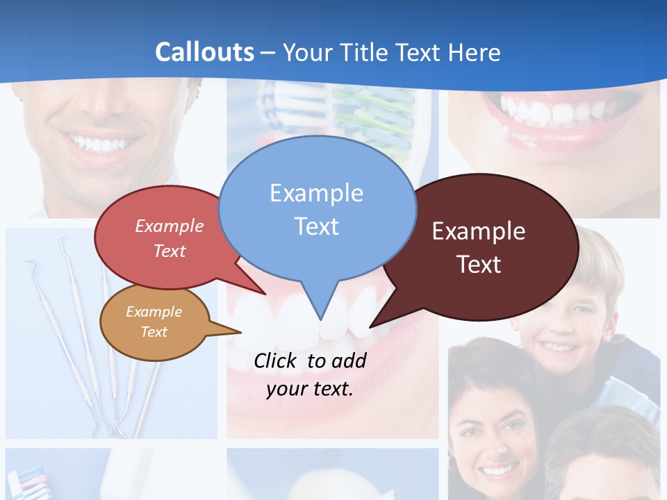 Lips Whitening Man PowerPoint Template