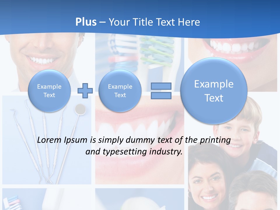 Lips Whitening Man PowerPoint Template