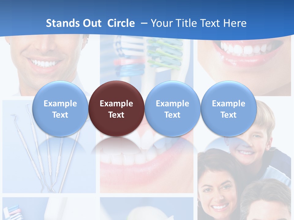 Lips Whitening Man PowerPoint Template