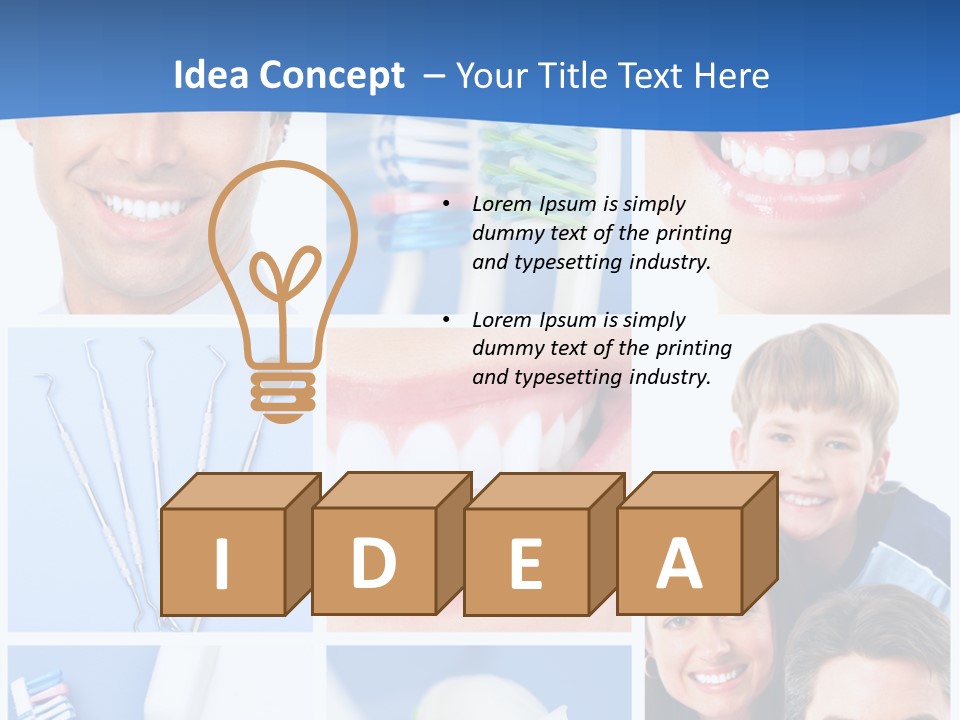 Lips Whitening Man PowerPoint Template