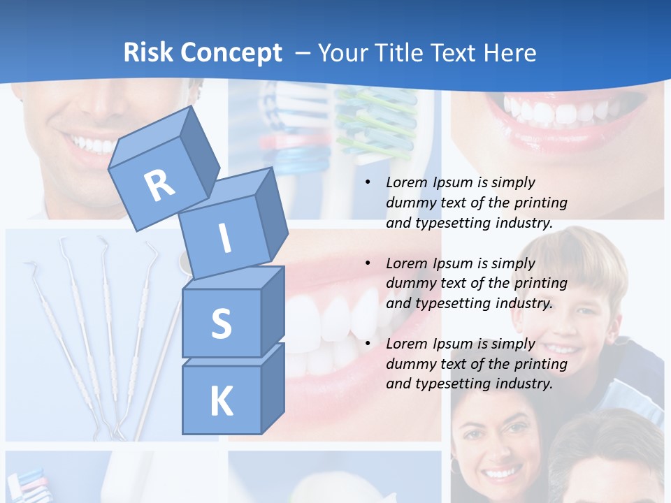 Lips Whitening Man PowerPoint Template