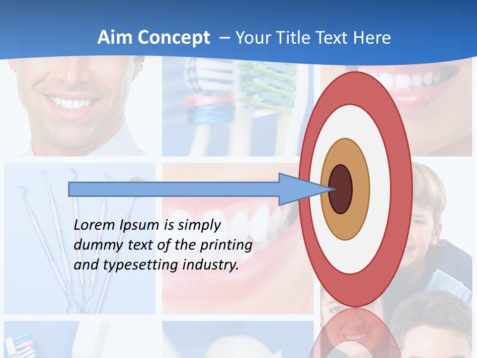 Lips Whitening Man PowerPoint Template