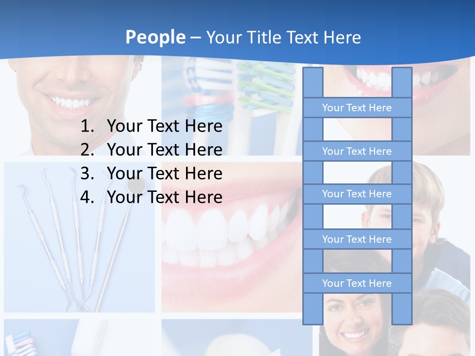 Lips Whitening Man PowerPoint Template