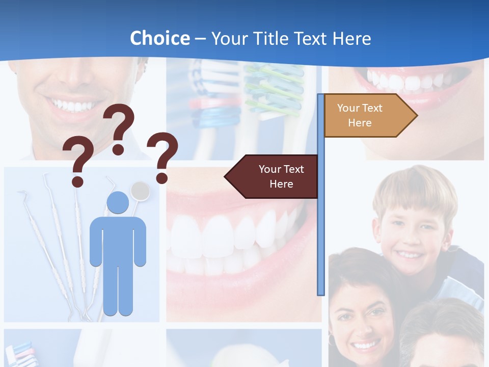 Lips Whitening Man PowerPoint Template