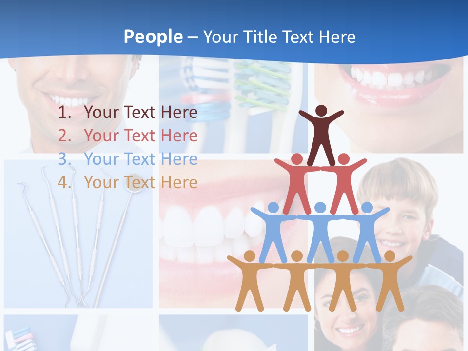 Lips Whitening Man PowerPoint Template