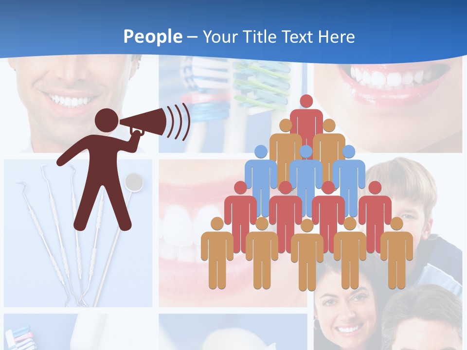 Lips Whitening Man PowerPoint Template