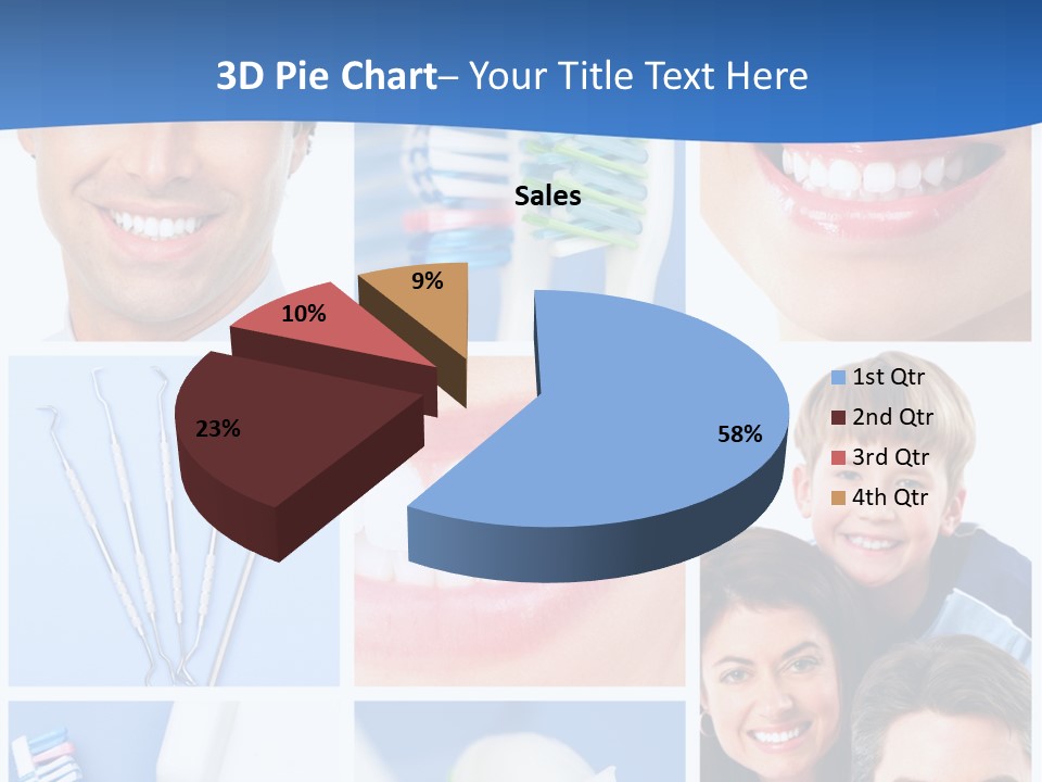 Lips Whitening Man PowerPoint Template