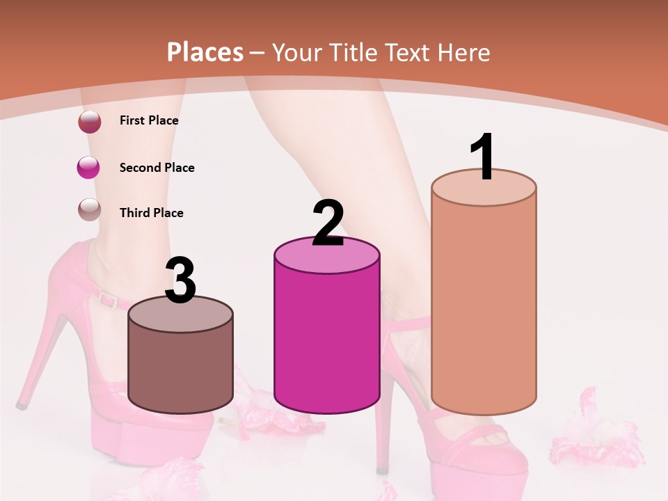 Shoes Flowers Leg PowerPoint Template