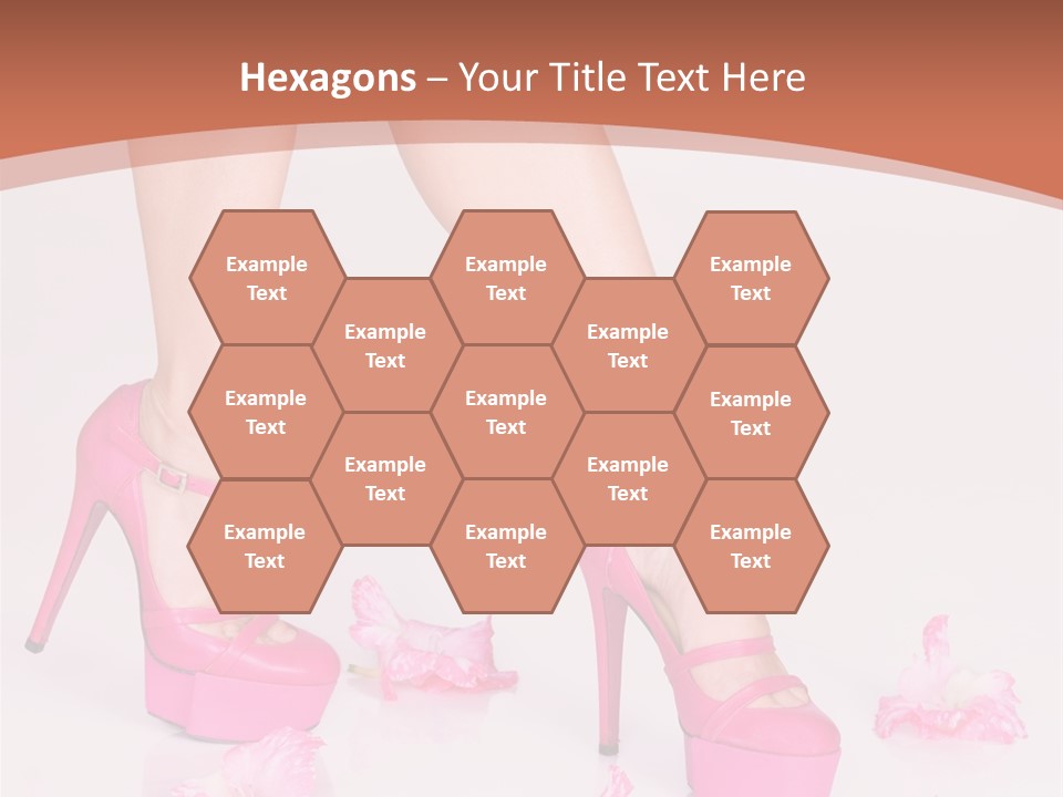 Shoes Flowers Leg PowerPoint Template