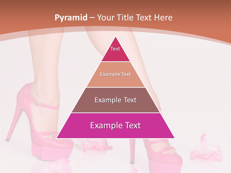 Shoes Flowers Leg PowerPoint Template