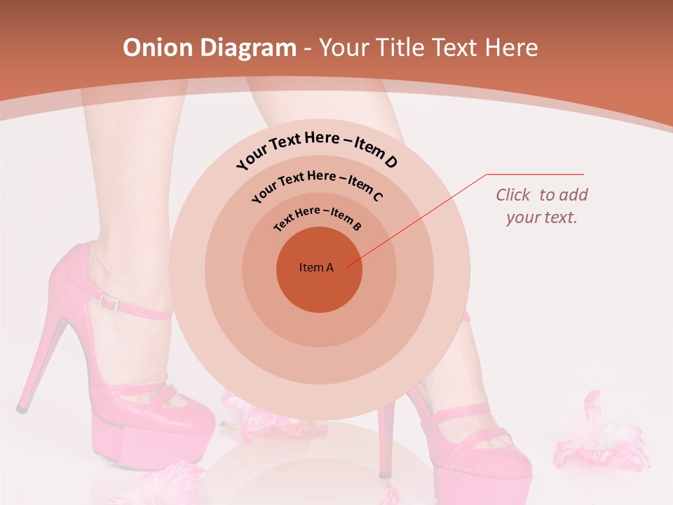 Shoes Flowers Leg PowerPoint Template