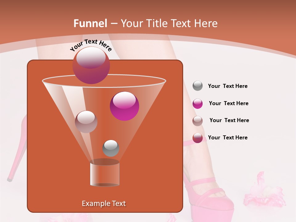 Shoes Flowers Leg PowerPoint Template