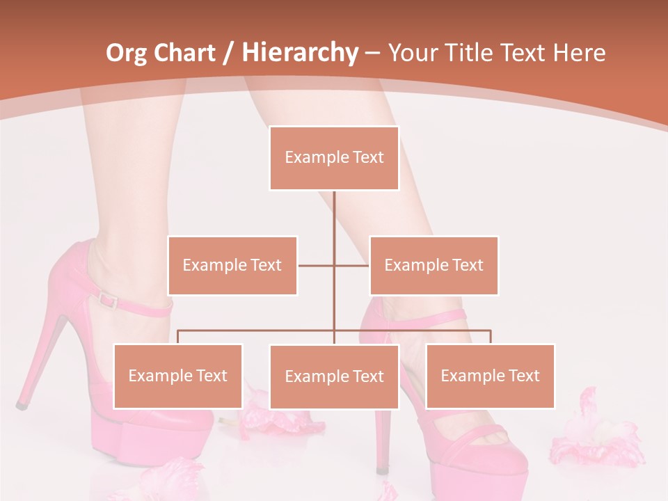 Shoes Flowers Leg PowerPoint Template