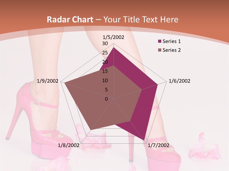 Shoes Flowers Leg PowerPoint Template