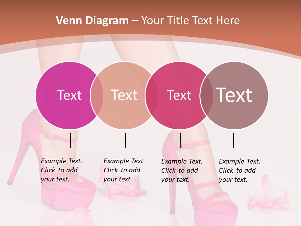 Shoes Flowers Leg PowerPoint Template