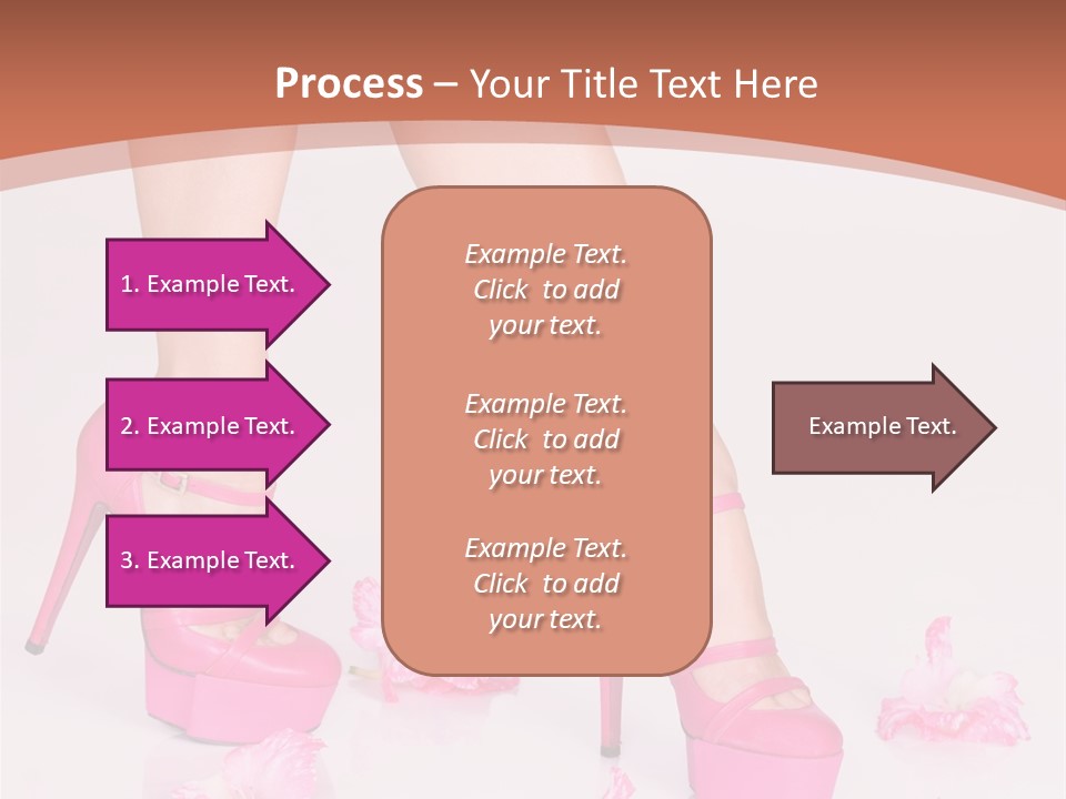 Shoes Flowers Leg PowerPoint Template