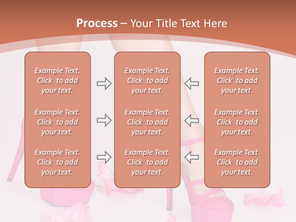Shoes Flowers Leg PowerPoint Template