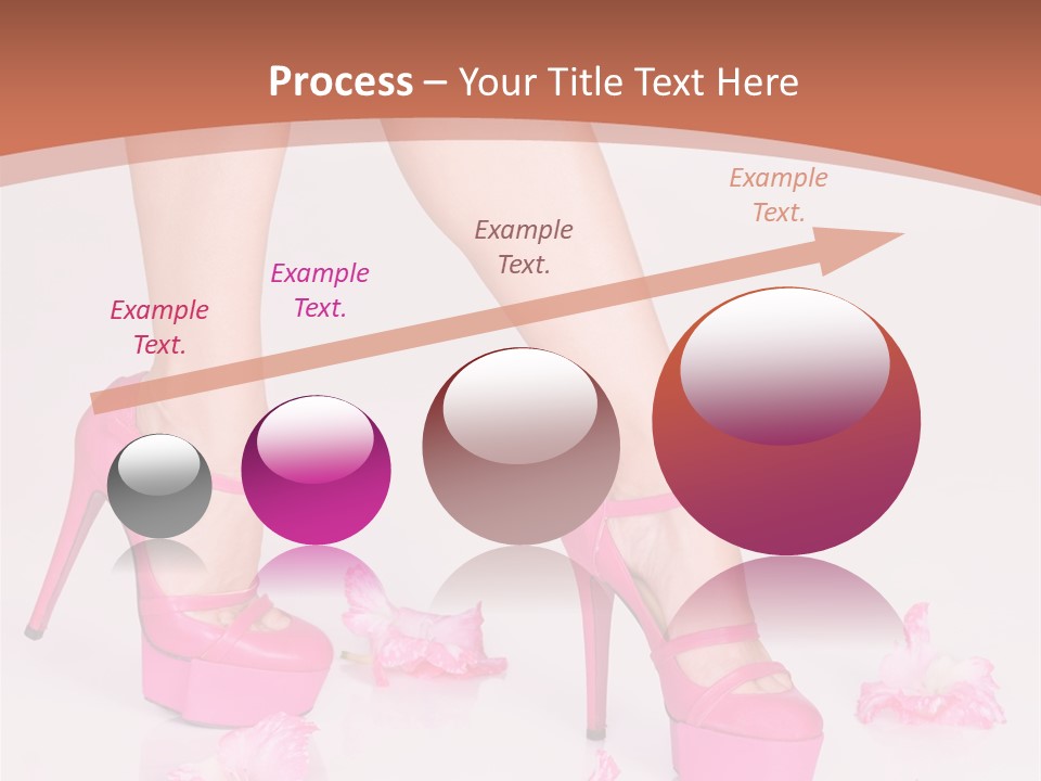 Shoes Flowers Leg PowerPoint Template
