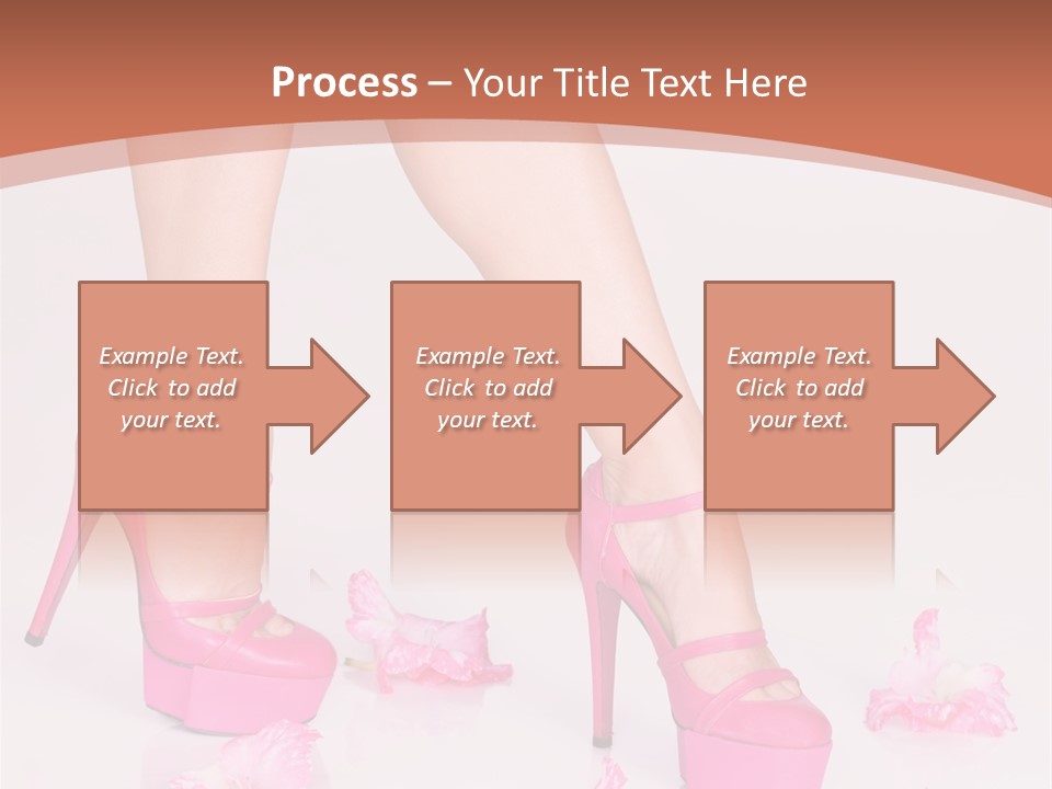 Shoes Flowers Leg PowerPoint Template