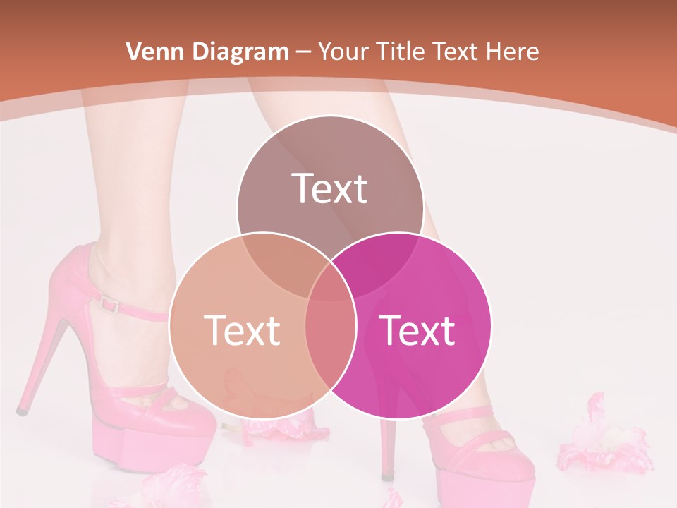 Shoes Flowers Leg PowerPoint Template